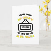 Sauna Anderen Gaan Naar Therapie Sauna's Kaart (Gele Bloem)