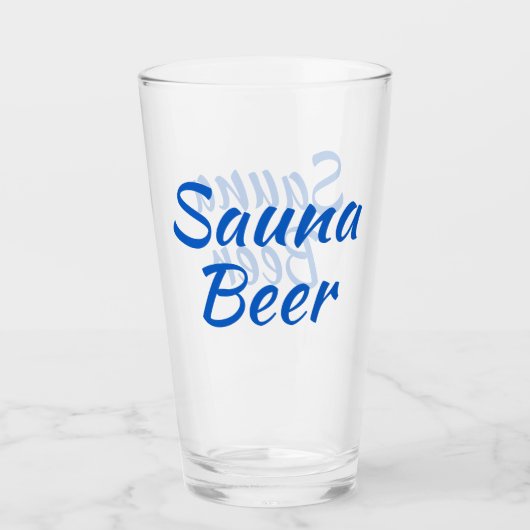 Sauna Beer Finse glazen fluiter (Voorkant)