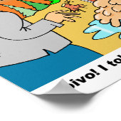 Sauna Cartoon Posters met Toivo & Eino (Hoek)