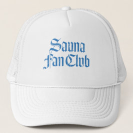 Sauna Fan Club Blauwe Trucker Hoed Pet