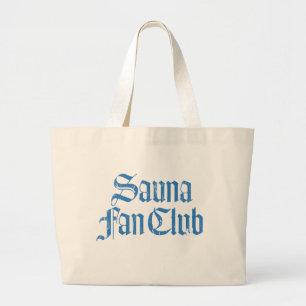 Sauna Fan Club Blue Jumbo Canvas tas