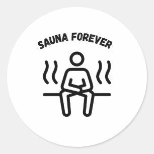 Sauna Forever Saunas Ronde Sticker
