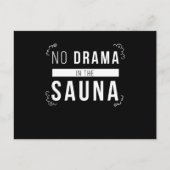 sauna geen drama in de sauna briefkaart (Voorkant)
