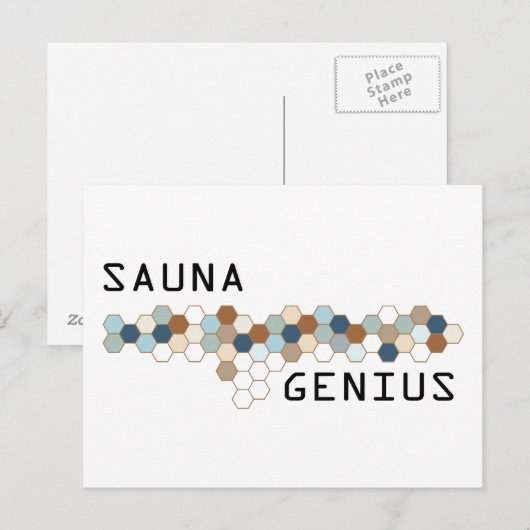 Sauna Genius Briefkaart (Voorkant / Achterkant)
