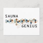 Sauna Genius Briefkaart (Voorkant)