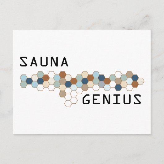 Sauna Genius Briefkaart (Voorkant)