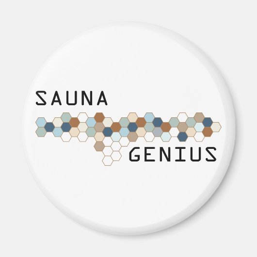 Sauna Genius Magneet (Voorkant)