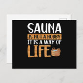 Sauna is geen hobby briefkaart (Voorkant / Achterkant)