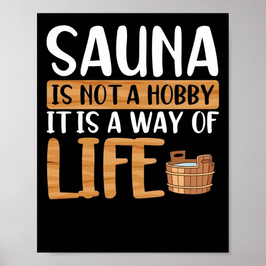 Sauna is geen hobby poster (Voorkant)