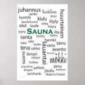 Sauna juliste - poster (Voorkant)