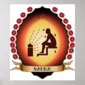 Sauna Mandorla Poster (Voorkant)