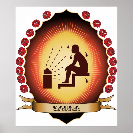 Sauna Mandorla Poster (Voorkant)
