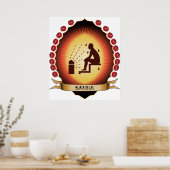 Sauna Mandorla Poster (Keuken)