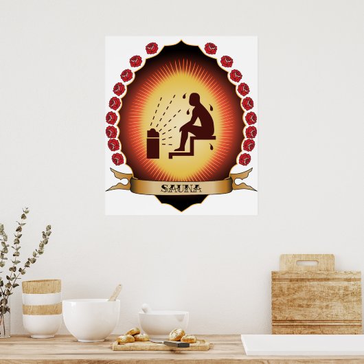 Sauna Mandorla Poster (Keuken)