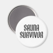 Sauna Overlevende 02 Magneet (Voorkant / Achterkant)