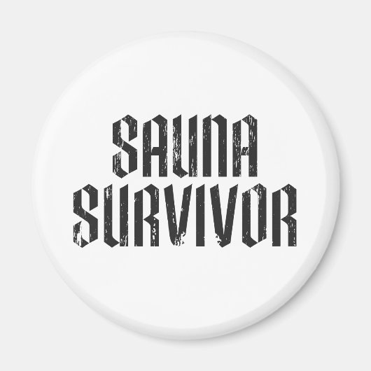 Sauna Overlevende 02 Magneet (Voorkant)