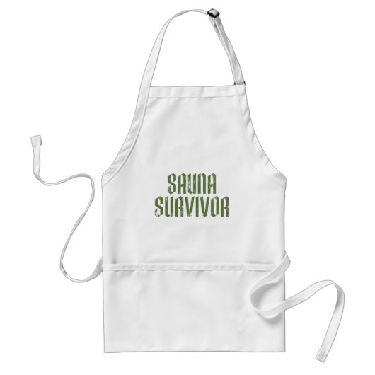 Sauna Overlevende 05 Standaard Schort (Voorkant)