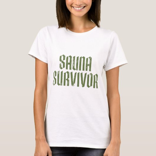 Sauna Overlevende 05 T-shirt (Voorkant)