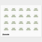 Sauna Overlever 05 Ronde Sticker (Vel)