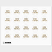 Sauna Overlever 07 Ronde Sticker (Vel)