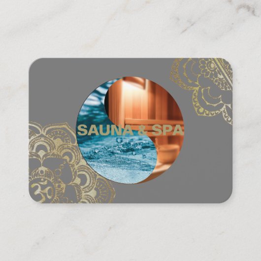 SAUNA & SPA - VISITEKAARTJE (Voorkant)