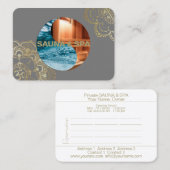 SAUNA & SPA - VISITEKAARTJE (Voorkant / Achterkant)