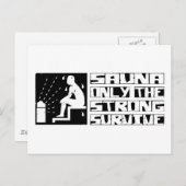 Sauna Survive Briefkaart (Voorkant / Achterkant)