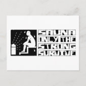 Sauna Survive Briefkaart (Voorkant)