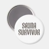 Sauna Survivor 01 Magneet (Voorkant / Achterkant)