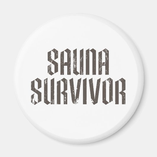 Sauna Survivor 01 Magneet (Voorkant)