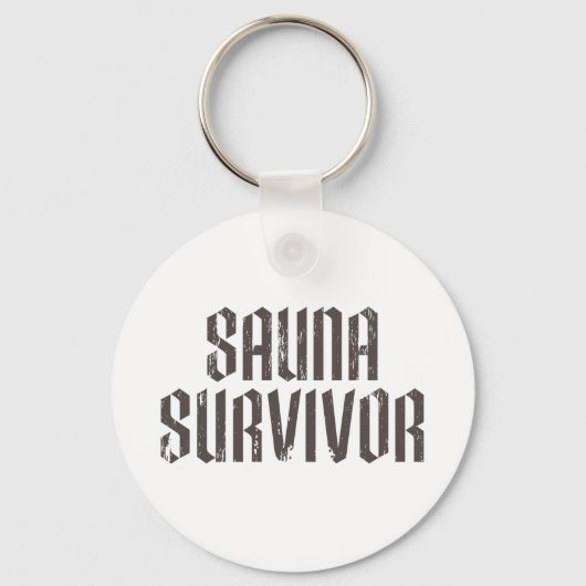 Sauna Survivor 01 Sleutelhanger (Voorkant)