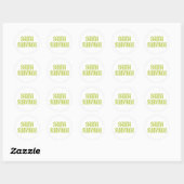 Sauna Survivor 03 Ronde Sticker (Vel)