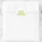 Sauna Survivor 03 Ronde Sticker (Tas)