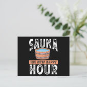 Sauna the new happy hour briefkaart (Staand voorkant)