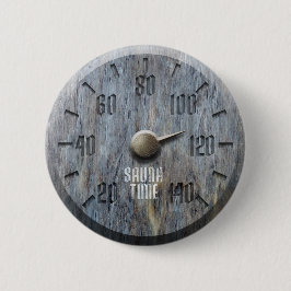 Sauna Tijd Knop Ronde Button 5,7 Cm