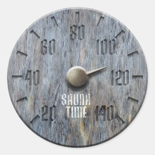 Sauna Tijd Sticker (Voorkant)