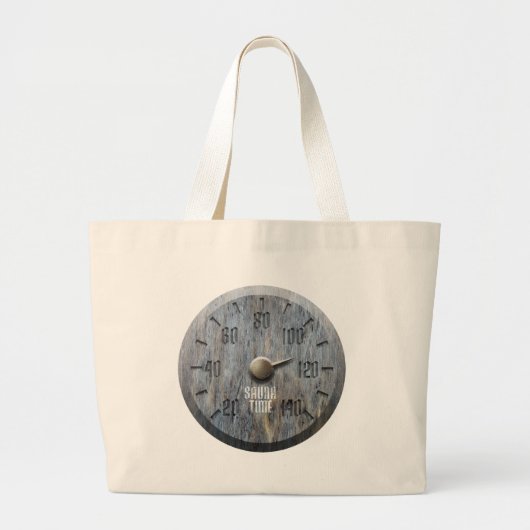 Sauna Time Jumbo Boodschappentas Grote Tote Bag (Voorkant)