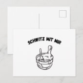 Sauna Zweten Met Mij Sauna's Briefkaart (Voorkant / Achterkant)