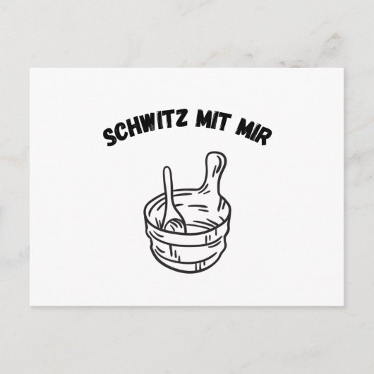 Sauna Zweten Met Mij Sauna's Briefkaart (Voorkant)