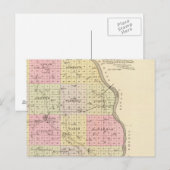 Saunders County, Nebraska Briefkaart (Voorkant / Achterkant)