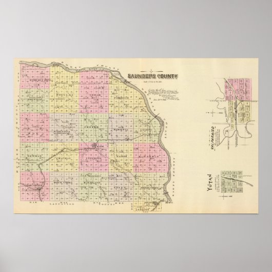 Saunders County, Nebraska Poster (Voorkant)