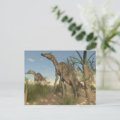 Saurolophus dinosaurussen - 3D rendering Briefkaart (Staand voorkant)