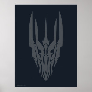 Sauron Head-pictogram Poster