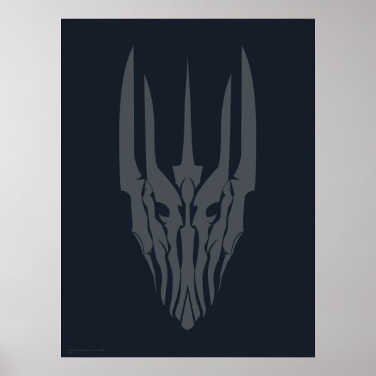 Sauron Head-pictogram Poster (Voorkant)