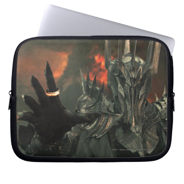 Sauron met hand laptop sleeve (Voorkant)