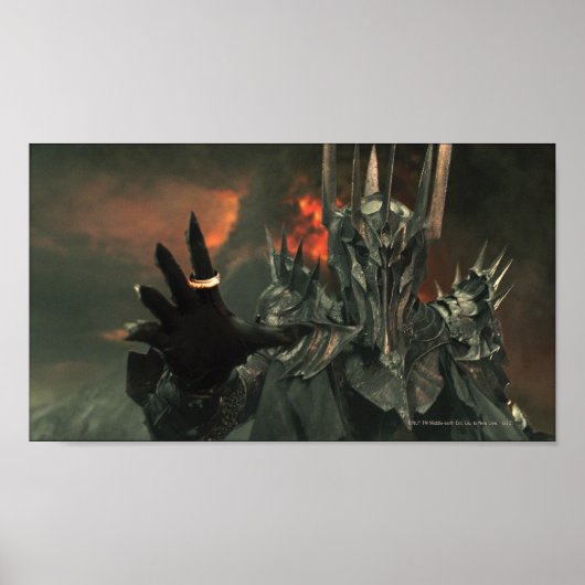 Sauron met hand poster (Voorkant)