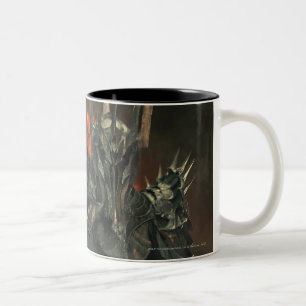 Sauron met hand tweekleurige koffiemok