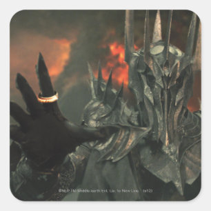 Sauron met hand vierkante sticker