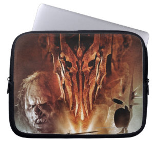 Sauron, Orcs, Witchking en ringrad Laptop Sleeve