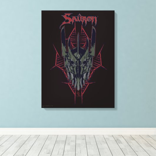 Sauron-pictogram Canvas Afdruk (Insitu (Houten vloer))